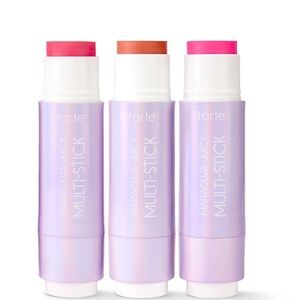 Tarte Maracuja Cream Blush Cheek Stick Set Trio Cozy Flamingo Latte